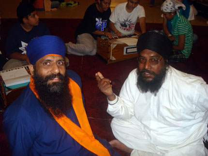 Gatka Teachers Jaswant Singh (left) and Bhai Chattar Singh.
